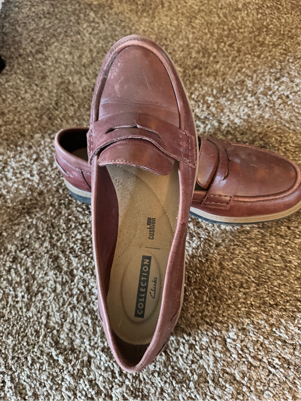 Clarks Collection Women’s Penny Loafers in Brown